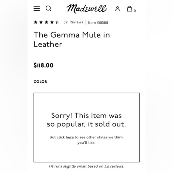 NWOB Madewell Cognac Gemma Mules - Picture 4 of 8